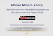 Alturas Minerals Corp. - expobolsalima.com Mclver - Dos... · •Inversión minera en los próximos años alcanzará $53b en Peru y $100b en Chile •Más de $1,600m de inversión