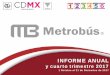 INFORME ANUAL - data.metrobus.cdmx.gob.mxdata.metrobus.cdmx.gob.mx/transparencia/documentos/... · Flujo de efectivo (miles de pesos) Ejercicio 2017 . Concepto . Insurgentes . Ins