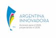 Argentina innovadora 2020 · Agenda 2016-2020 ESTRATEGIAS Para continuar fortaleciendo el Sistema Nacional de Ciencia, Tecnología e Innovación (SNCTI) e impulsar un cambio en las