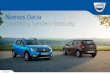 Nuevos Dacia Sandero y Sandero Stepway · Atrévete con el look Crossover A primera vista, Nuevo Dacia Sandero Stepway revela claramente su carácter. Nueva calandra cromada reaﬁrmada,