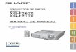 MODELO XG-F260X XG-F210X - Sharp Corporation · MODELO XG-F260X XG-F210X MANUAL DE MANEJO ... Le CD-ROM fourni contient les instructions de fonctionnement en anglais, allemand, français,