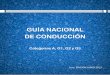 GUÍA NACIONAL DE CONDUCCIÓN - … · 4 Índice reglamentaciÓn de referencia en uruguay 5 permiso de conducir 6 categorÍas de permisos vigentes 8 factores de riesgo 10 la medicina
