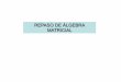 REPASO DE ÁLGEBRA MATRICIAL - …ramon/mecsol/Matrices.pdf · de escribir un sistema de m ecuaciones lineales con n incógnitas. Las matrices se utilizan en el cálculo numérico,