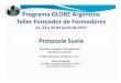 Programa Globe Taller Formador de Formadores 21 al … PDF/suelo.pdf · Programa GLOBE Argentina Taller Formador de Taller Formador de FormadoresFormadores 21, 22 y 23 de junio de