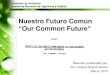 Nuestro Futuro Común Our Common Future - …acading.org.ve/info/comunicacion/pubdocs/material_CR_tecnicas/... · cita del Informe de la Comisión Mundial sobre el Medio Ambiente