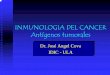 INMUNOLOGIA DEL CANCER Antígenos tumoraleswebdelprofesor.ula.ve/.../docencia/Inmunologia_cancer_diapositivas.pdf · INMUNOLOGIA DEL CANCER Antígenos tumorales Dr. José Angel Cova