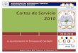 Cartas de Servicio 2010 - tamazuladegordiano.gob.mx de servicio... · Realización de auditorías a los aparatos estacionómetros Asesoría en el uso correcto de estacionómetros