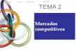 MICROECONOMÍA Grado en ADE Universitat de … · TEMA 2 . 2.1 Supuestos del modelo competitivo . 2.2 La oferta de la empresa competitiva a corto plazo . 2.3 La oferta de la industria