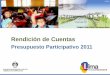 Rendición de Cuentas - munlima.gob.pe · proyectos ejecutados del Presupuesto Participativo 2011 por la Municipalidad Metropolitana de Lima en su ... REHABILITACION DE PUENTES PEATONALES