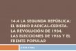 14.4 LA SEGUNDA REPÚBLICA: EL BIENIO RADICAL … · Restablecimiento del Estatuto Catalán y la Generalitat 4. ... aplicación de los resortes extraordinarios, que no ha podido cumplir