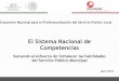 El Sistema Nacional de Competencias - gob.mx · El Sistema Nacional de Competencias Sumando al esfuerzo de fortalecer las habilidades del Servicio Público Municipal abril 2017 