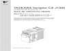 YASKAWA Variador CA J1000 · 6 Tabla de parámetros ... No conecte la línea de alimentación de CA a lo s terminales del motor de salida del ... condensadores o dispositivos de