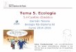 Tema 5. Ecología - dpbiologia.weebly.comdpbiologia.weebly.com/uploads/2/1/5/5/21553524/gtp_t5.ecología_(4... · El dióxido de carbono y el vapor de agua son los gases invernadero