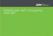 Manual de Usuario X8-BT - ZKTeco Latinoaméricazktecolatinoamerica.com/documentos/control-de-acceso/standalone/X8... · Las ocho contraseñas iniciales para abrir la puerta se establecen
