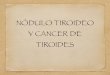 NÓDULO TIROIDEO Y CANCER DE TIROIDES - …medicina-ucr.com/quinto/wp-content/uploads/2015/08/Clase-Tiroides.pdf · Nódulo Tiroideo Lesión radiológicamente (US) diferente al parénquima