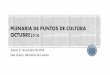 PLENARIA DE PUNTOS DE CULTURA ENERO 2016 · la cultura y el arte especialmente entre jóvenes y ... Piura y Lambayeque. ... cuestionario de evaluación, 