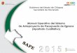 Manual del sistema integral de administración … · El SAPE 2015 se integra de los módulos siguientes: ... vinculación a los ODM, así como objetivos e indicadores de la MIR a