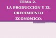 TEMA 2. LA PRODUCCIÓN Y EL CRECIMIENTO …iesvandelvira.com/wp-content/uploads/2016/09/Presentación-Tema-2.pdf · personas empleadas en el proceso de producción. •Se llama capital