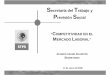 Secretaría del Trabajo y Previsión Social - itam.mx · § Modernizar, eficientar y transparentar el proceso de impartición de la Justicia Laboral, mediante el fortalecimiento de