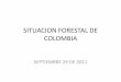 SITUACION FORESTAL DE COLOMBIA - Bank … · Plan General de Ordenación Forestal ± Bosques y Tierras Forestales - de las cuencas ... Planes de Ordenación Forestal 250.000,00 En