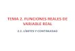 TEMA 2. FUNCIONES REALES DE VARIABLE REALMITES-CONTI.pdf · 2013-10-07 · 2. funciones reales de variable real 2.2. lÍmites y continuidad 2.2.1. lÍmite de una funciÓn en un punto