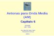 Antenas para Onda Media (AM) - Manual para … · Antenas para Onda Media (AM) Cap ítulo 6 EE525M UNI - FIEE Ing. Marcial López Tafur mlopez@uni.edu.pe 2009-1