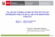 Presentación de PowerPoint - Portal del Ministerio Público · saneamiento, salud, educación Estructura organizacional, procesos, ... Área responsable de la ejecución del PIP,