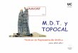 M.D.T. y TOPOCAL - ocw.unican.es · Abrir el archivo cartográfico 2. Generar MDT triangulando 3. Dibujar la traza mediante una polilínea 4. Generar el perfil longitudinal 5. 