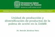 Presentación de PowerPoint - FEMEXPALMA · Baja: 4 ton/mes Producción. Unidad de ... Maestría en Desarrollo Agropecuario Sustentable . ... Unidad de producción de palma de aceite