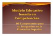 Modelo Educativo basado en Competencias. 10oceanologia.ens.uabc.mx/aformar/documentos... · Niveles de concreción de la Educación Superior: I. Institucional Modelo Educativo II