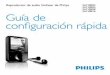 Reproductor de audio GoGear de Philips SA1VBE02 … · 1 Para alternar entre los modos de encendido y apagado, ... Vista de carpeta ver archivos de las carpetas Canales Rhapsody*