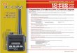 TRANSCEPTORES VHF Y UHF IC-F50 VHF IC-F60 UHFmextelecom.net/PDF/mkt/icom/IC-F50-60.pdf · También puede programar llamada selectiva individual o controlar un repetidor . ... * Transmisión