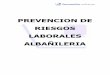 PREVENCION DE RIESGOS LABORALES ALBAÑILERIA · 2 indice ley 31/1995 de prevenciÓn de riesgos laborales.....3 riesgos en trabajos de albaÑileria 