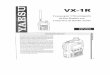  · vx-l R Transceptor Ultracompacto de Dos Bandas con Cobertura de Banda Ancha ESPAÑOL Descripción General El VX-IR es un microtransceptor multibanda en FM, con
