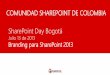 SharePoint Day Bogotá - Comunidad SharePoint de … Sanjuan... · Cabe anotar que configurar branding y estilos a este tipo de navegación costara más trabajo si se quiere una navegación