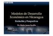 Modelos de Desarrollo · NICARAGUA: MODELOS PRODUCTIVOS Iniciativa HIPC Modelo Agroexportador e ISI´s Reducción en Inversión Social (Reducción de Deuda Externa), Estrategias de