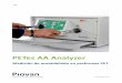 PETes AA Analyzer€¦ · Un método único e innovador para la medición de acetaldehído en preformas de PET La determinación del contenido de acetaldehído (AA) en la preforma