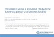 Protección Social e Inclusión Productiva: Evidencia global y … · Costo social del ajuste Enfoque de derechos (DESC) Registros compartidos de beneficiarios Enfoque cambia en el