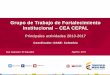 Presentación de PowerPoint - cepal.org · Propuesta agenda de trabajo 2018-2019. ... CRBP priorizado en la evaluación. Plan de mejoramiento por cada principio del CRBP priorizado