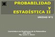 PROBABILIDAD Y ESTADÍSTICA I - … Licenciatura en Enseñanza de la Matemática Mg. Lucía C. Sacco PROBABILIDAD Y ESTADÍSTICA II Parámetros de una distribución bidimensional