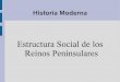 Estructura Social de los Reinos Peninsulares - …ocw.usal.es/humanidades/historia-de-espana-edad-moderna/contenidos/...gobernada por una monarquía absoluta y basada en el privilegio
