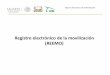 Registro electrónico de la movilización (REEMO)ugrnv.com.mx/web/wp-content/uploads/2015/12/Presentacion... · Registro Electrónico de la Movilización ... Archivos de lectura de