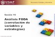 Análisis FODA variables y estrategias) - PlanificaT 2.0planificat20.weebly.com/uploads/5/0/7/6/...19_foda_3_parte_281010.pdf · Correlación de variables FORTALEZAS OPORTUNIDADES