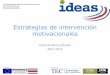 Estrategias de intervención motivacionales - …accelera.uab.cat/IDEAS/Materiales_Formacion/Estrategias de... · Entender el rol que el docente juega en los procesos motivacionales