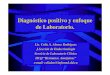 Diagnóstico positivo y enfoque de Laboratorio. · 7.5 8 8.5 9 9.5 10