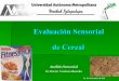 Evaluación Sensorial de Cereal - sgpwe.izt.uam.mxsgpwe.izt.uam.mx/files/users/uami/hbeb/Sensorial/ANALISIS... · Evaluación Sensorial de Cereal Análisis Sensorial Dr. Héctor Escalona