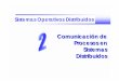 Comunicación de Procesos en Sistemas Distribuidos · – Se pueden incorporar y retirar procesos del grupo – Gestión de pertenencia debe coordinarse con la comunicación. 