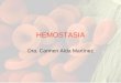 HEMOSTASIA - … · Tiempo de sangría: mide función plaquetaria. (3-5 min) Tiempo de protrombina: vía extrínseca (10-15 seg) Tiempo de tromboplastina parcial activado: vía intrínseca