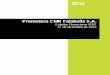 Estados Financieros IFRS 31 de diciembre de 2012 - … · 2015-07-14 · Moneda de presentación y Moneda funcional ... Conversión de Moneda Extranjera ... Las notas adjuntas números