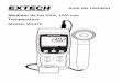 Medidor de luz UVA, UVC con Temperatura - extech.com · Medidor UVA Profesional, utilizado para medir la radiación UVA de la luz UVA (luz negra) 